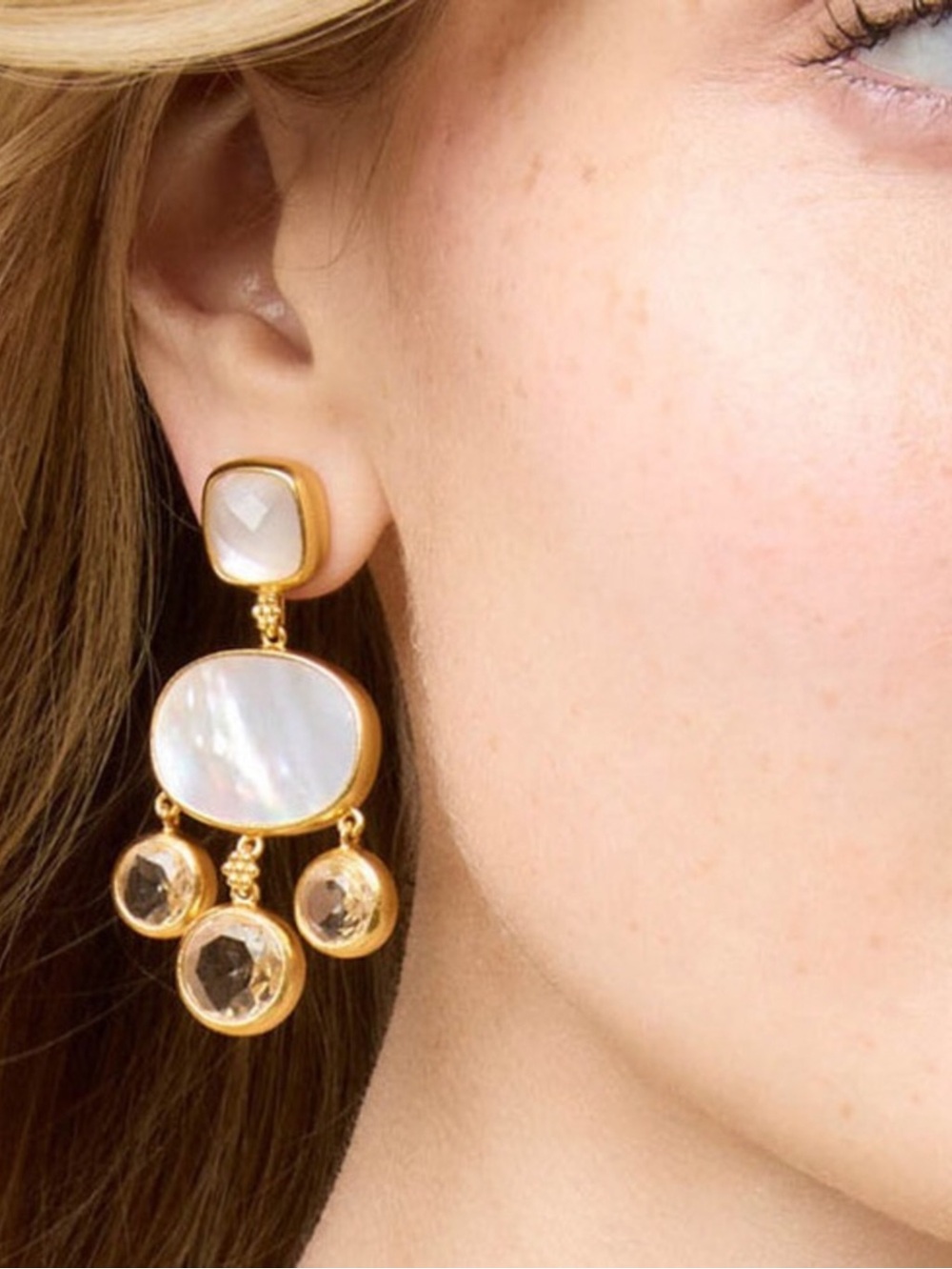 Nwot Julie Vos Kaleidoscopes Chandelier Earring View 2